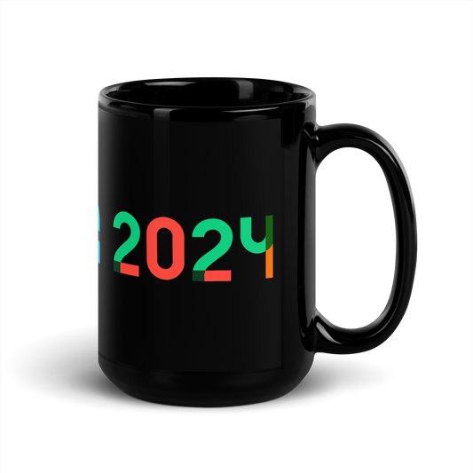 Kamala 2024 Black Glossy Mug